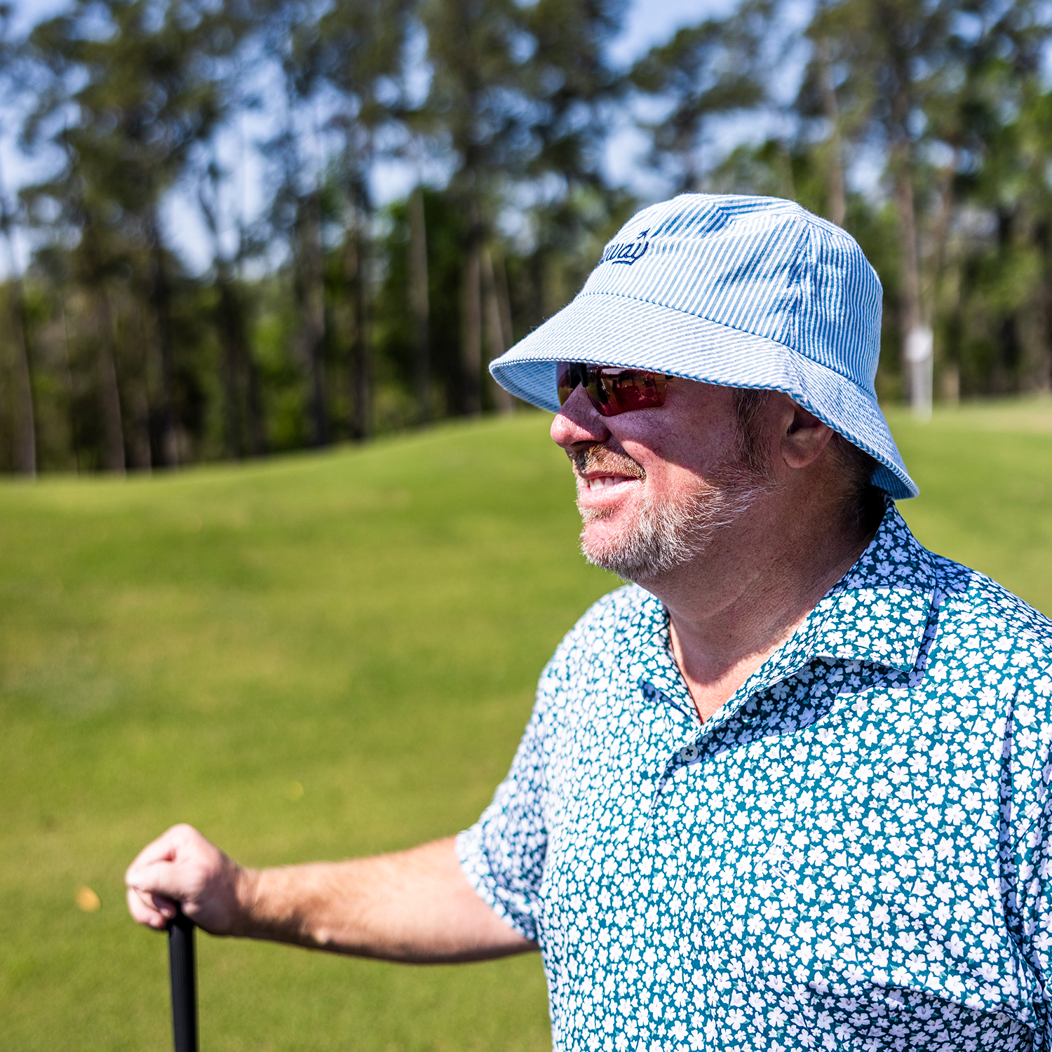 Seersucker Bucket Hat